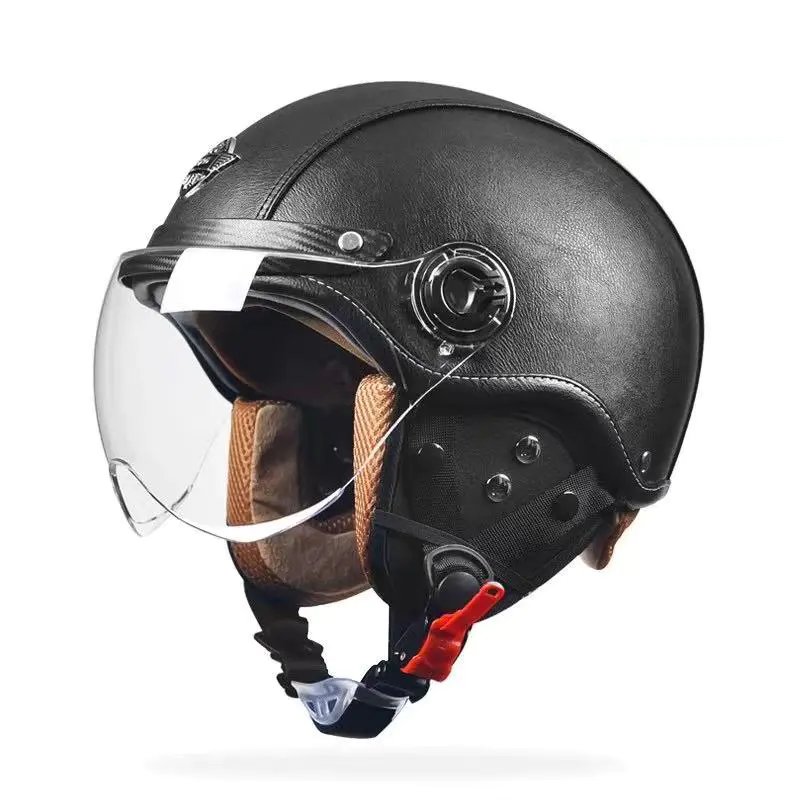 FG02 Safety Certified Retro Half Face Motocyklová přilba ABS Motokrosová přilba